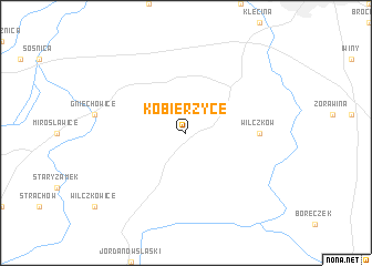 map of Kobierzyce