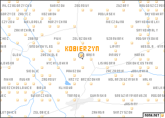 map of Kobierzyn