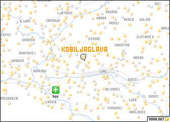 map of Kobilja Glava