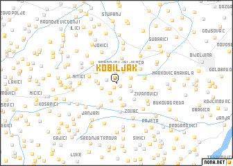 map of Kobiljak