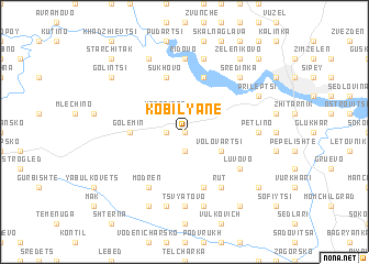 map of Kobilyane