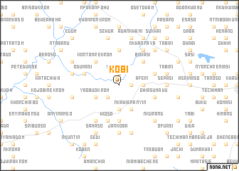 map of Kobi