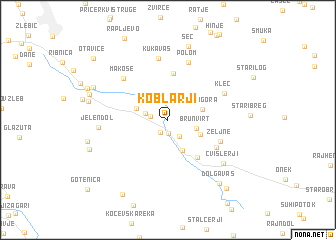 map of Koblarji