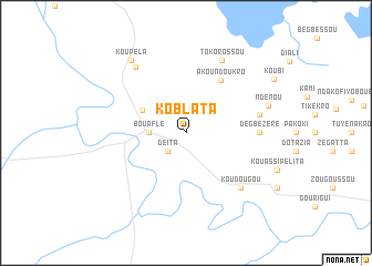 map of Koblata
