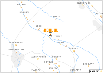 map of Koblov