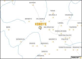 map of Koboye