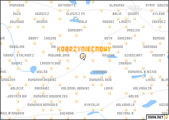 map of Kobrzyniec Nowy