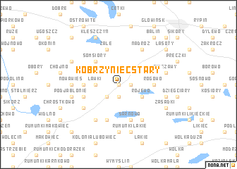 map of Kobrzyniec Stary