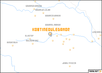 map of Kobtine Ouled Amor