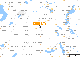 map of Kobułty