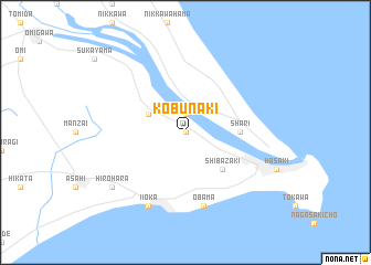 map of Kobunaki