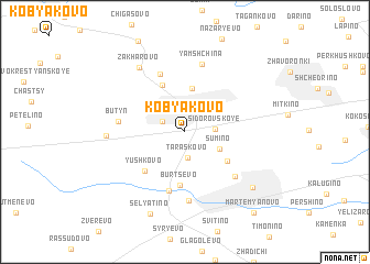 map of Kobyakovo