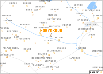 map of Kobyakovo