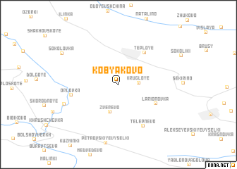 map of Kobyakovo