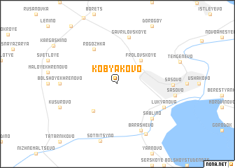 map of Kobyakovo