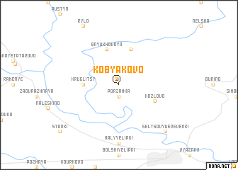 map of Kobyakovo