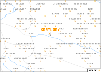 map of Kobylany