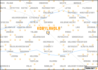 map of Kobyla Wola