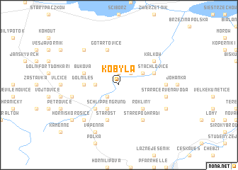 map of Kobylá