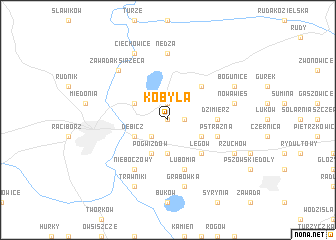 map of Kobyła