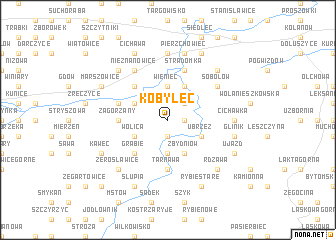 map of Kobylec