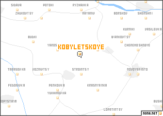 map of Kobyletskoye