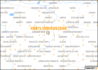 map of Kobylino-Kruszewo