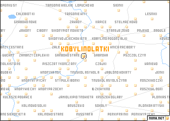 map of Kobylino-Latki