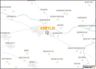 map of Kobylki