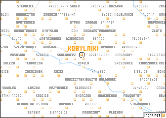 map of Kobylniki