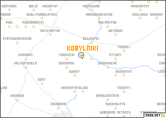 map of Kobylʼniki