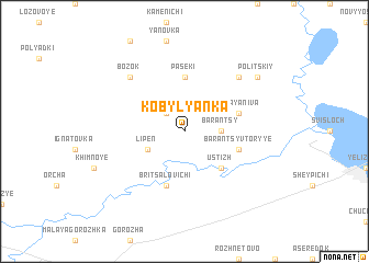 map of Kobylyanka