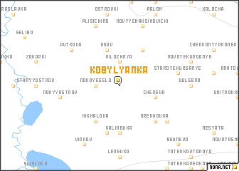 map of Kobylyanka
