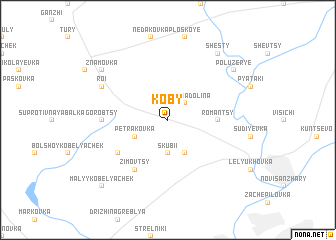 map of Koby