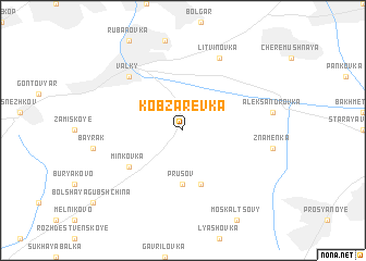 map of Kobzarevka