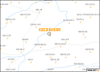 map of Kocaavşar