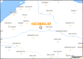 map of Kocabaşlar