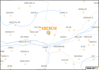 map of Kocacik