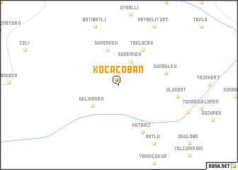 map of Kocaçoban