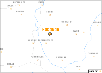 map of Kocadağ
