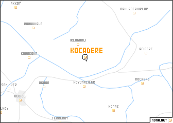 map of Kocadere