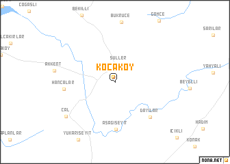 map of Kocaköy