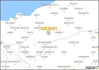 map of Kocaköy