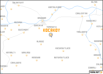 map of Kocaköy