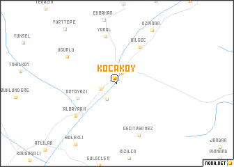 map of Kocaköy