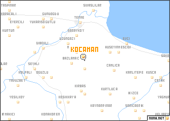 map of Kocaman