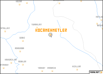 map of Kocamehmetler
