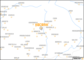 map of Kočanik