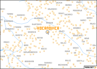 map of Kočanovica