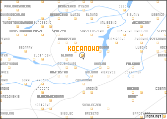 map of Kocanowo